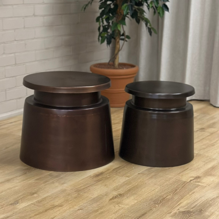 Salontafel Set Dylan 2-Delig - Brons aluminium