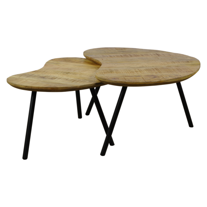 Salontafel Set Gabe 2-Delig - Mangohout