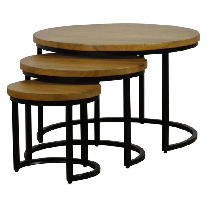 Salontafel Set Parma 3-Delig - Mangohout