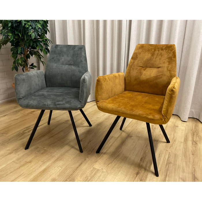 Eetkamerstoel Alinda - Okergeel