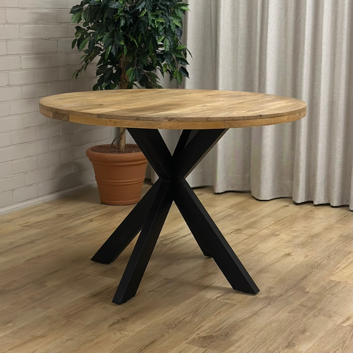 Eetkamertafel Bram - Rond mangohout
