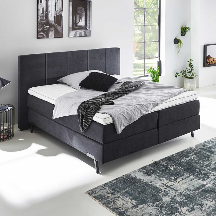 Boxspring Luca inclusief topper - 160x200 cm jungle
