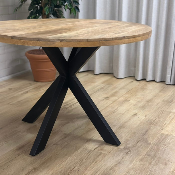 Eetkamertafel Bram - Rond mangohout
