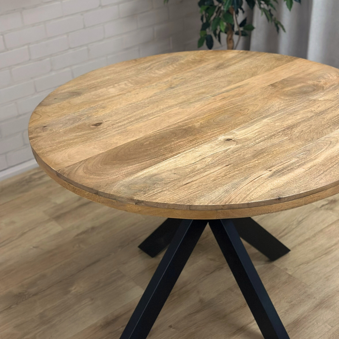 Eetkamertafel Bram - Rond mangohout
