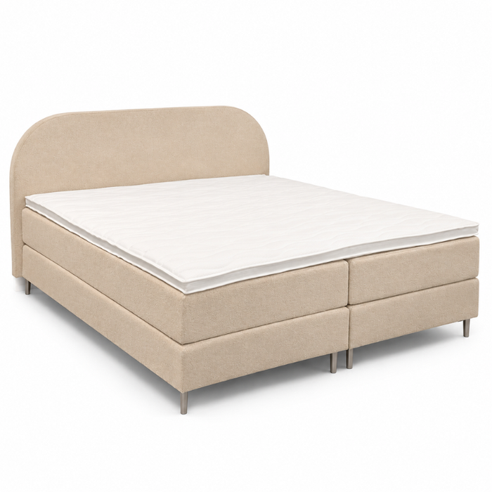 Boxspring V850 inclusief topper - 180x200 cm Boogie Beige