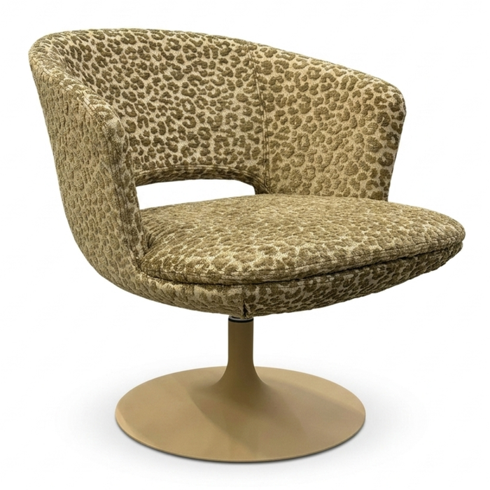 Draaifauteuil Rihanna - Panterprint Thyme | Het Anker