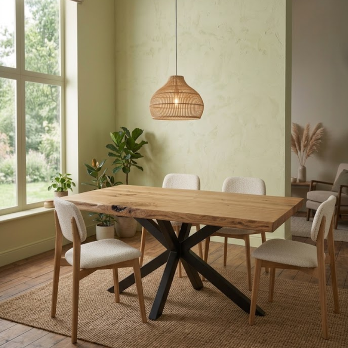 Eetkamertafel Alfred - Live Edge - Naturel Mangohout