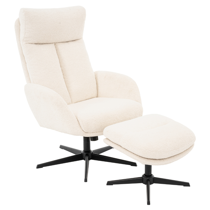 Draaifauteuil Guus Met Tiltfunctie Inclusief Hocker