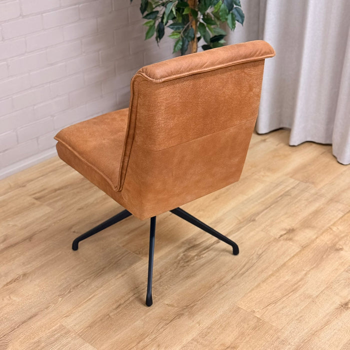 Eetkamerstoel Jordan - Open leer cognac | Het Anker