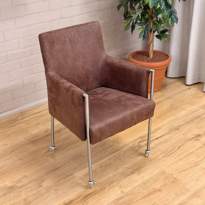 Eetkamerstoel Daisy - Microleder bruin | Het Anker