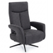 Relaxfauteuil Puk in microvezelstof Jeep, kleur anthracite