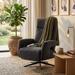 Sfeerafbeelding relaxfauteuil Puk in microvezelstof Jeep, kleur anthracite
