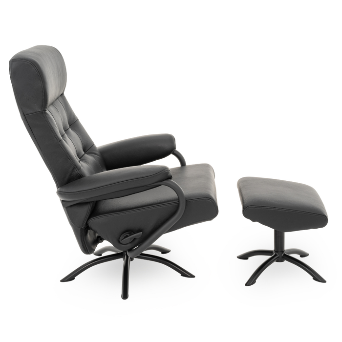 Draaifauteuil Melle Inclusief Hocker