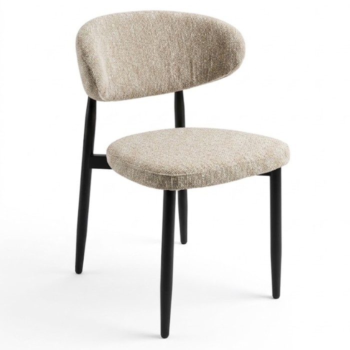 Eetkamerstoel Gigi - Shiitake taupe 124 | Het Anker