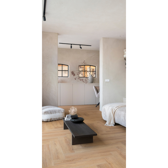 Sfeerfoto ruimte met PVC vloer Chablis Visgraat XL