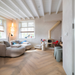Sfeerfoto woonkamer met PVC vloer Chapelle Visgraat XL