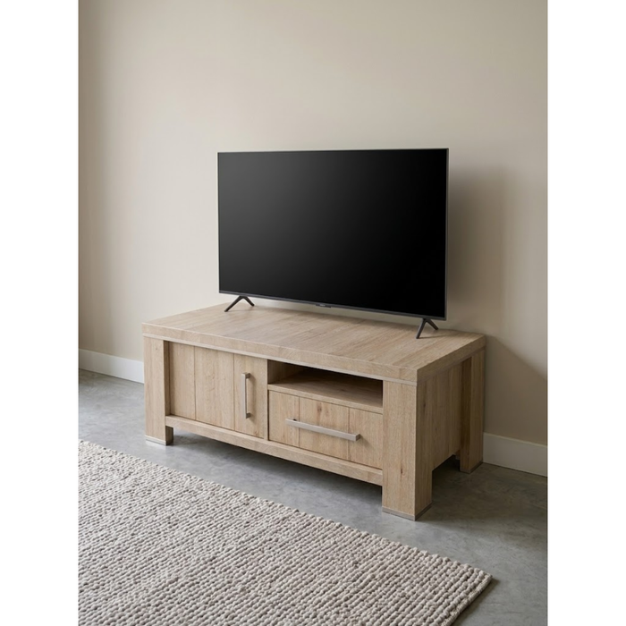Smal tv-meubel Royal Mountain Coco met lade, vak en deur