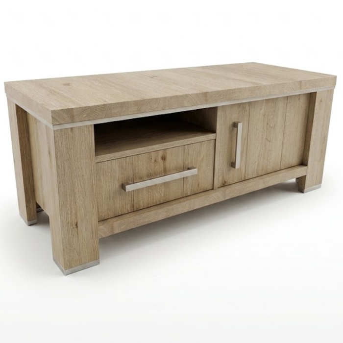 Smal tv-meubel Royal Mountain Coco met lade, vak en deur