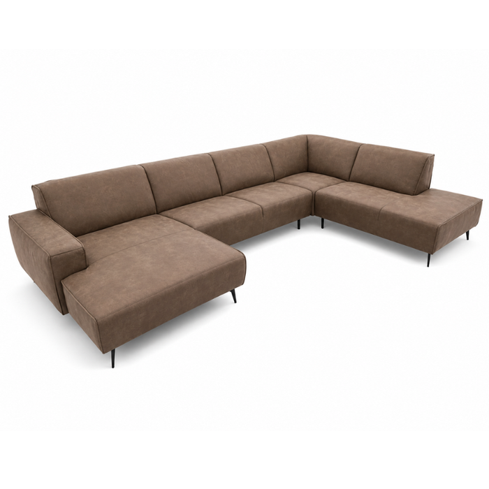 U-bank Nero - Micro Suede Taupe | LABEL51
