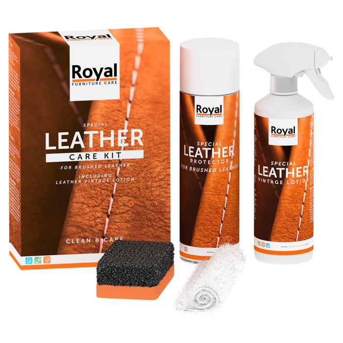 Leather Care Kit - Brushed & Vintage leather - Meubeltreffer